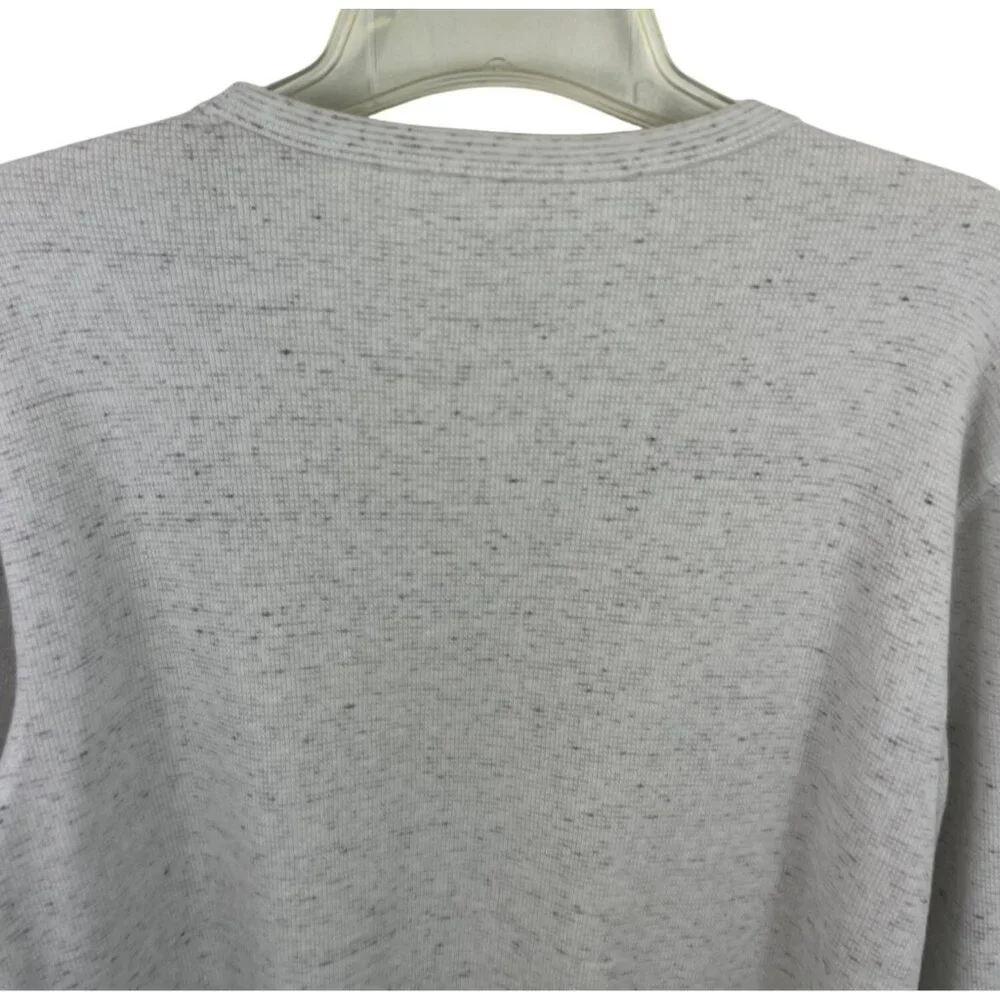 Sonoma Mens Heather Gray Thermal Waffle Knit Long Sleeve Shirt Size Large - Picture 5 of 6